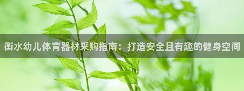 极悦平台登录好7.0.2.4安装：衡水幼儿体育器材采