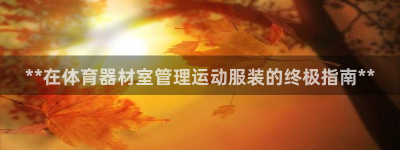 极悦官方网站app下载安卓：**在体育器材室管理运动