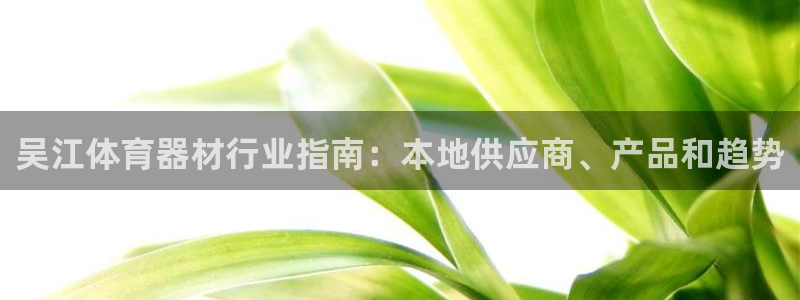 极悦娱乐股东有哪些：吴江体育器材行业指南：本地供应商