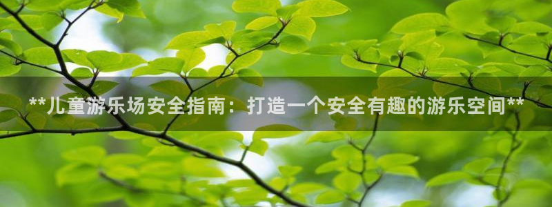 极悦平台官网登录入口网址是多少：**儿童游乐场安全指