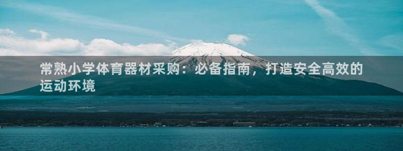 极悦平台官方网址查询：常熟小学体育器材采购：必备指南，打造安